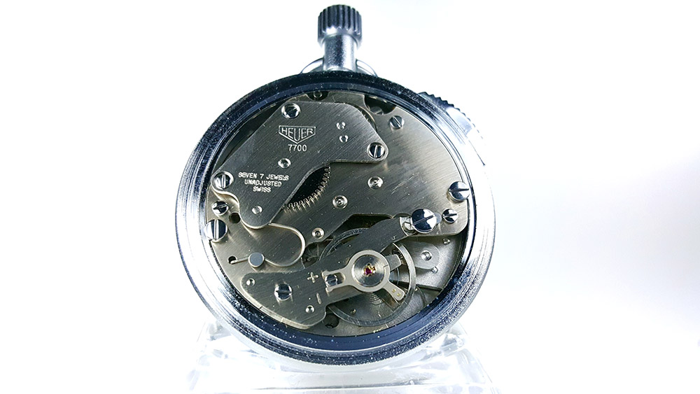 Chronomètre HEUER-LEONIDAS ref. 401.204 --- calibre 7700--- ikonicstopwatch.com --- web version