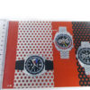 Vintage commercial HEUER leaflet (specific purpose watches) --- wide shot (measurement) --- ikonicstopwatch.com