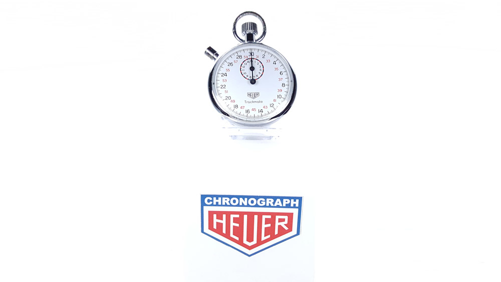 Chronomètre vintage HEUER-Leonidas microsplit ref. 593 trackmate --- plan général --- ikonicstopwatch.com
