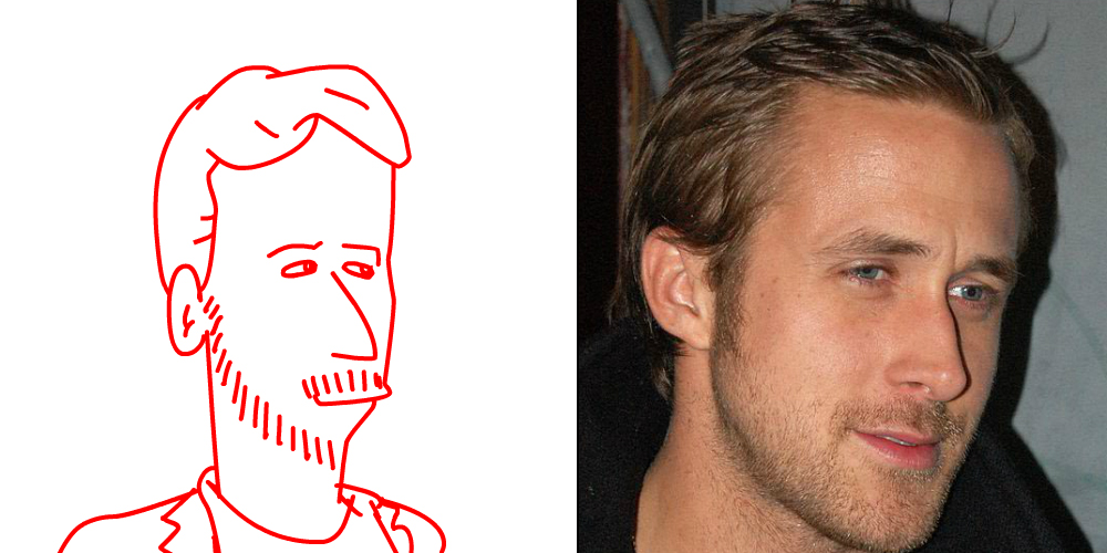 Ryan Gosling --- Dessin-animé "Les Simpsons x HEUER" --- ikonicstopwatch.com
