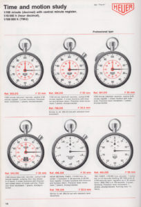 Vintage english 1981 HEUER stopwatch catalog --- page 10 --- ikonicstopwatch.com