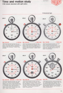 Vintage english 1981 HEUER stopwatch catalog --- page 11 --- ikonicstopwatch.com