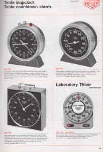 Vintage english 1981 HEUER stopwatch catalog --- page 13 --- ikonicstopwatch.com