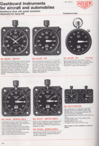 Vintage english 1981 HEUER stopwatch catalog --- page 14 --- ikonicstopwatch.com
