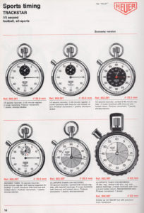 Vintage english 1981 HEUER stopwatch catalog --- page 18 --- ikonicstopwatch.com