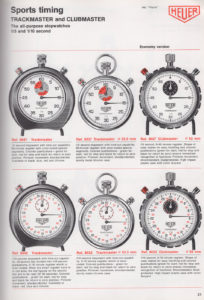 Vintage english 1981 HEUER stopwatch catalog --- page 21 --- ikonicstopwatch.com