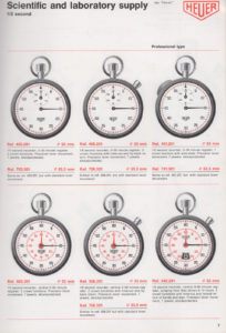 Vintage english 1981 HEUER stopwatch catalog --- page 7 --- ikonicstopwatch.com