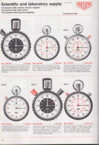 Vintage english 1981 HEUER stopwatch catalog --- page 8 --- ikonicstopwatch.com