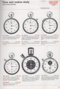Vintage english 1981 HEUER stopwatch catalog --- page 9 --- ikonicstopwatch.com