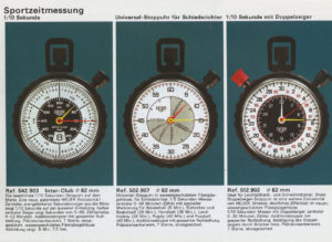 scan of a vintage HEUER german catalog --- page 7 --- ikonicstopwatch.com