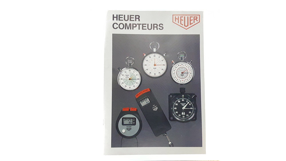 Catalogue vintage HEUER 1978 en allemand --- couverture --- ikonicstopwatch.com