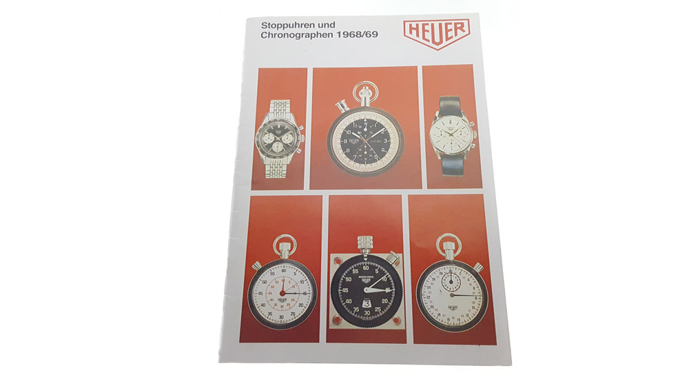 Vintage german 1969 HEUER catalog --- cover--- ikonicstopwatch.com