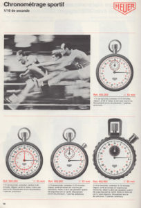 Vintage french 1978 HEUER catalog --- page 10 scan --- ikonicstopwatch.com
