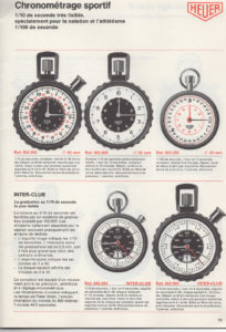 Vintage french 1978 HEUER catalog --- page 11 scan --- ikonicstopwatch.com