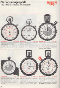Vintage french 1978 HEUER catalog --- page 12 scan --- ikonicstopwatch.com
