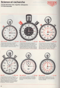 Vintage french 1978 HEUER catalog --- page 18 scan --- ikonicstopwatch.com