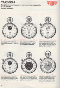 Vintage french 1978 HEUER catalog --- page 28 scan --- ikonicstopwatch.com