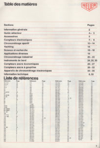 Vintage french 1978 HEUER catalog --- page 3 scan --- ikonicstopwatch.com