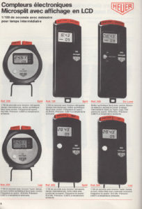 Vintage french 1978 HEUER catalog --- page 8 scan --- ikonicstopwatch.com