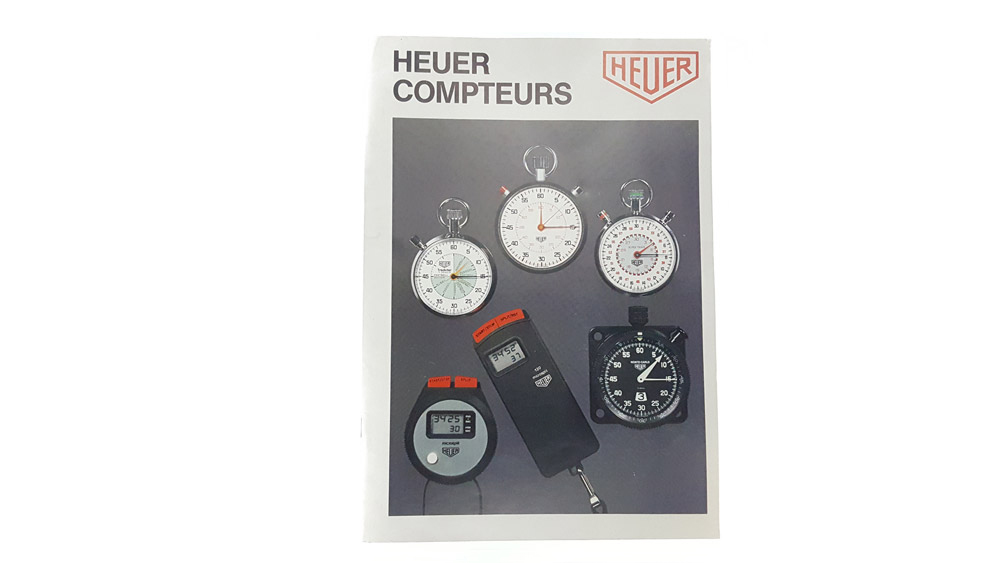 Vintage french 1978 HEUER catalog --- cover --- ikonicstopwatch.com