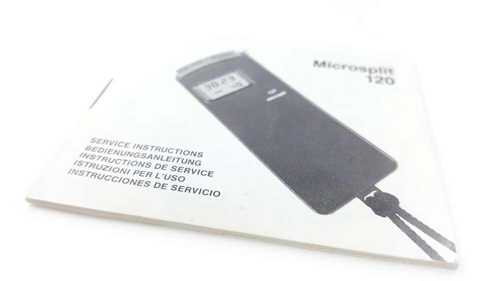 Vintage HEUER stopwatch ref. 120-microsplit --- user guide --- ikonicstopwatch.com