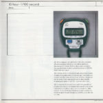 Catalogue vintage Tag HEUER de 1990 --- scan page 25 (chronomètre ref. 1030 microsplit) --- ikonicstopwatch.com