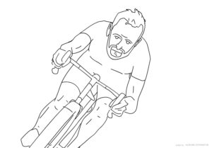 Illustration à vélo --- illustration par xtrztk.com --- ikonicstopwatch.com
